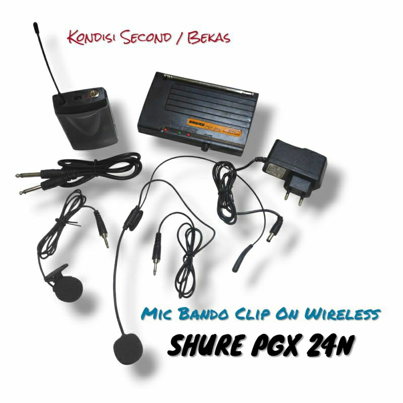 Mic Wireless SH PGX 24N Paket Lengkap Second/Bekas