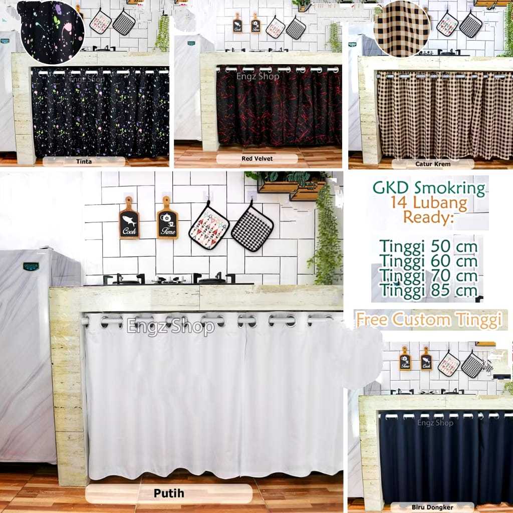 Gorden Kolong Dapur Smokring  Anti Air - Waterproof