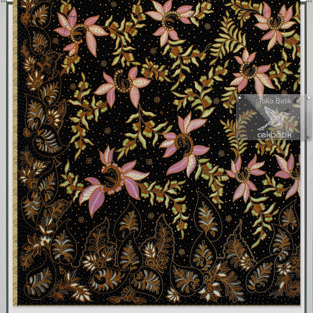kain batik -kain batik - Motif Bunga Unik Anggun