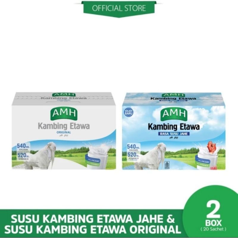 

Susu Kambing Etawa AMH Mix Original Vanilla dan Jahe