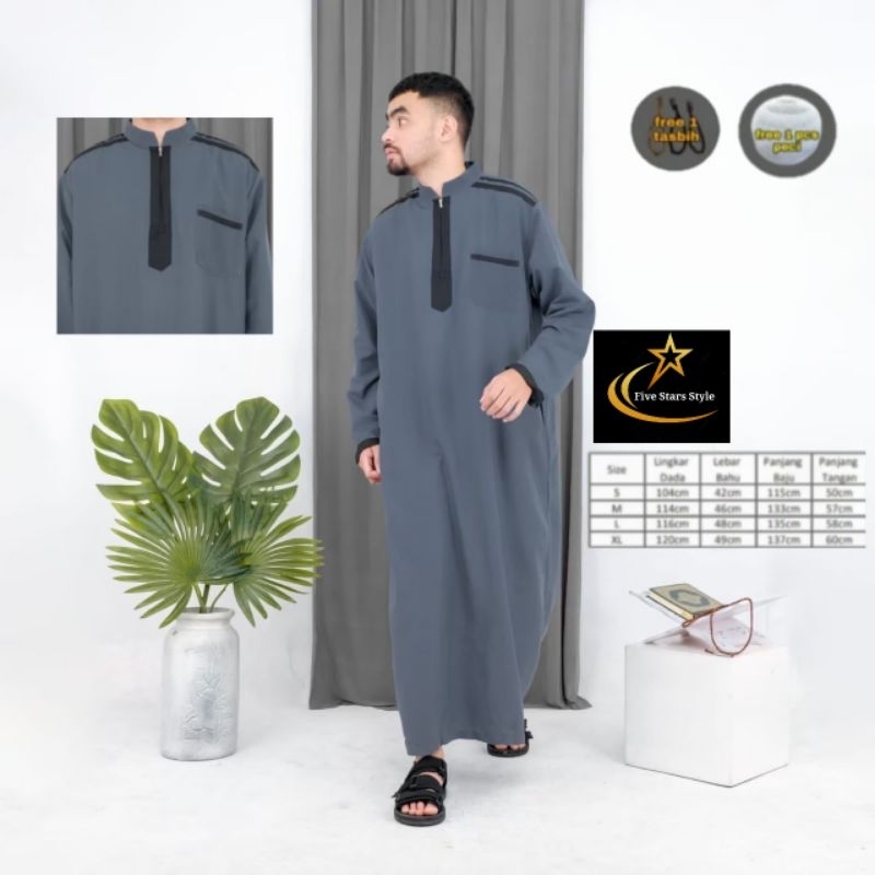 Jubah Pria Terbaru Gamis Jubah Pria Dewasa Terlaris Baju Gamis Pria Original Putih Muslim Panjang
