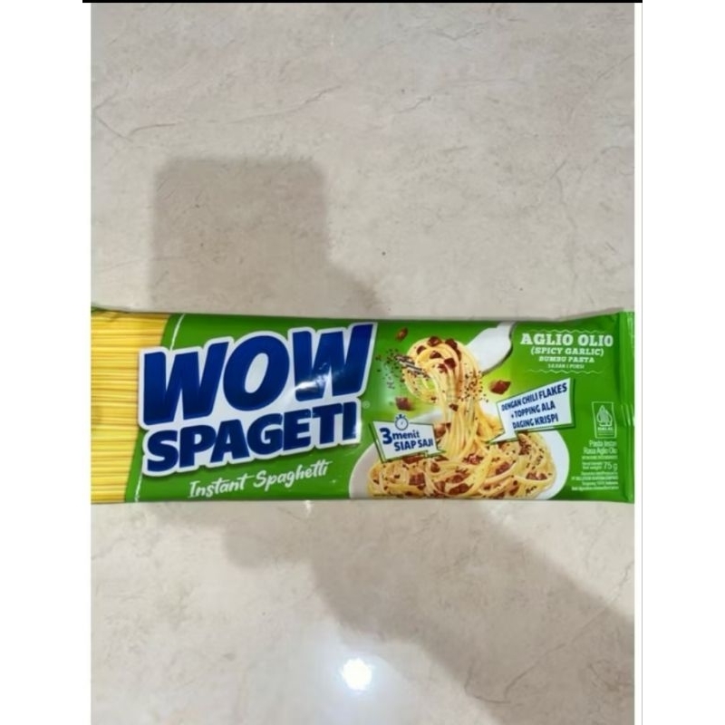 

mie spageti wow aglio olio