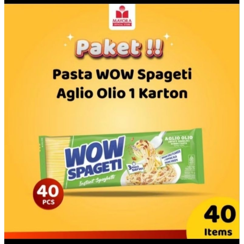 

mie wow spageti aglio olio karton
