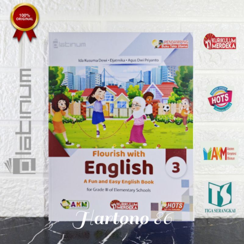 Buku Pendamping Bahasa Inggris Revisi platinum Tiga serangkai untuk SD/MI Kelas 3 Kurikulum Merdeka