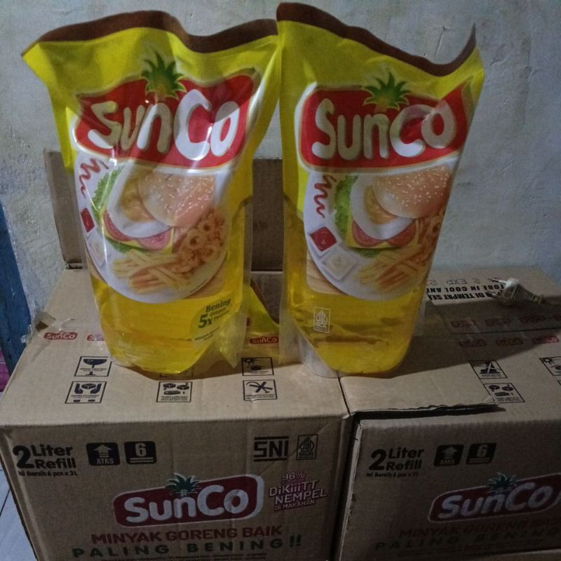 

Minyak goreng sunco kemasan 2L 1karton 2Lx6
