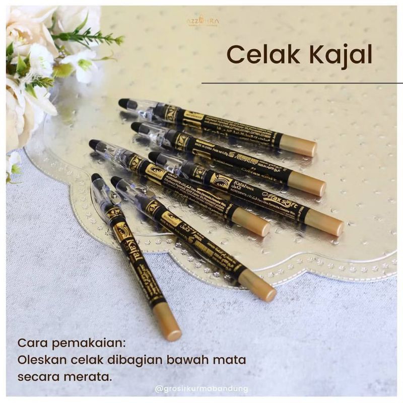 PAKET BUNDLING 2 CELAK KAJAL GROSIR CELAK KAJAL IMPOR ARAB ORIGINAL // CELAK EYLINER HITAM TAHAN LAM