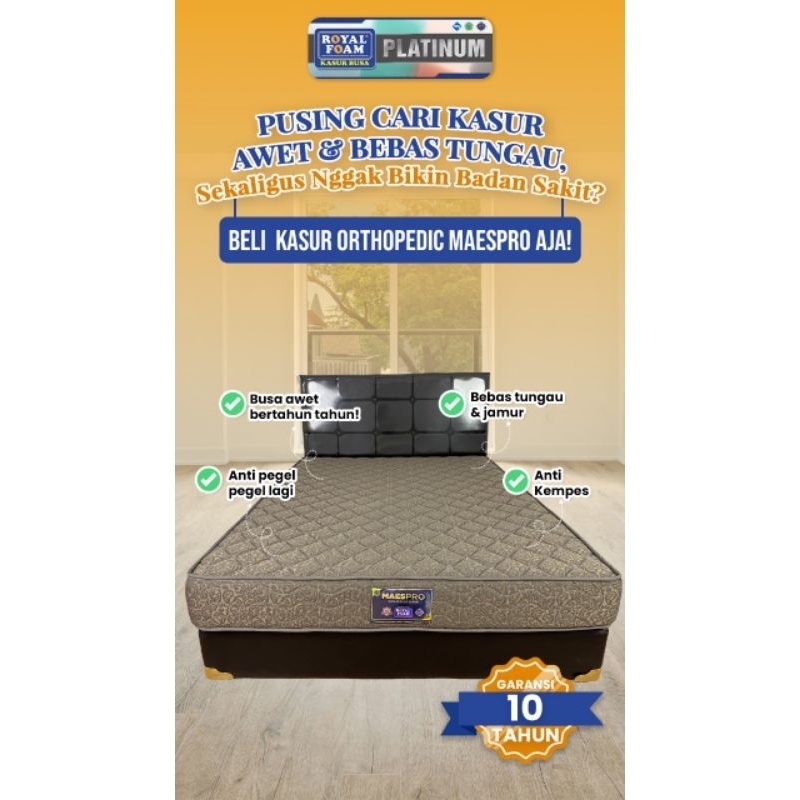 kasur royal foam orthopedic kasur kesehatan orthopedic termurah no 1 di dunia