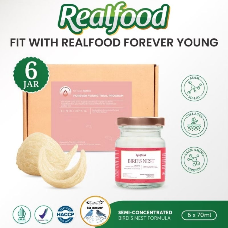 

Realfood Forever Young Trial 6 Jar Minuman Sarang Burung Walet Bpom Halal