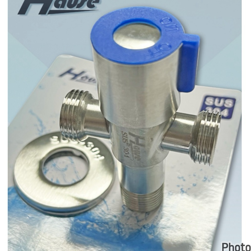 termurah stop kran Tee closet duduk 1/2 inc stainless steel sus 304 standard toto/ stop kran toilet 