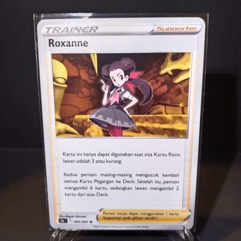 Roxanne U s9a 065/067 Trainer Pertarungan Daerah Kartu Pokemon Pokemon Card