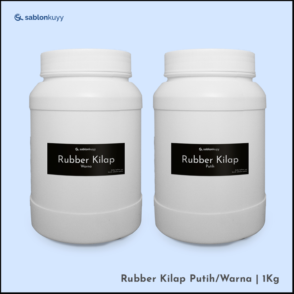 Pasta Tinta Rubber Kilap Putih / Warna Sablon - 1Kg