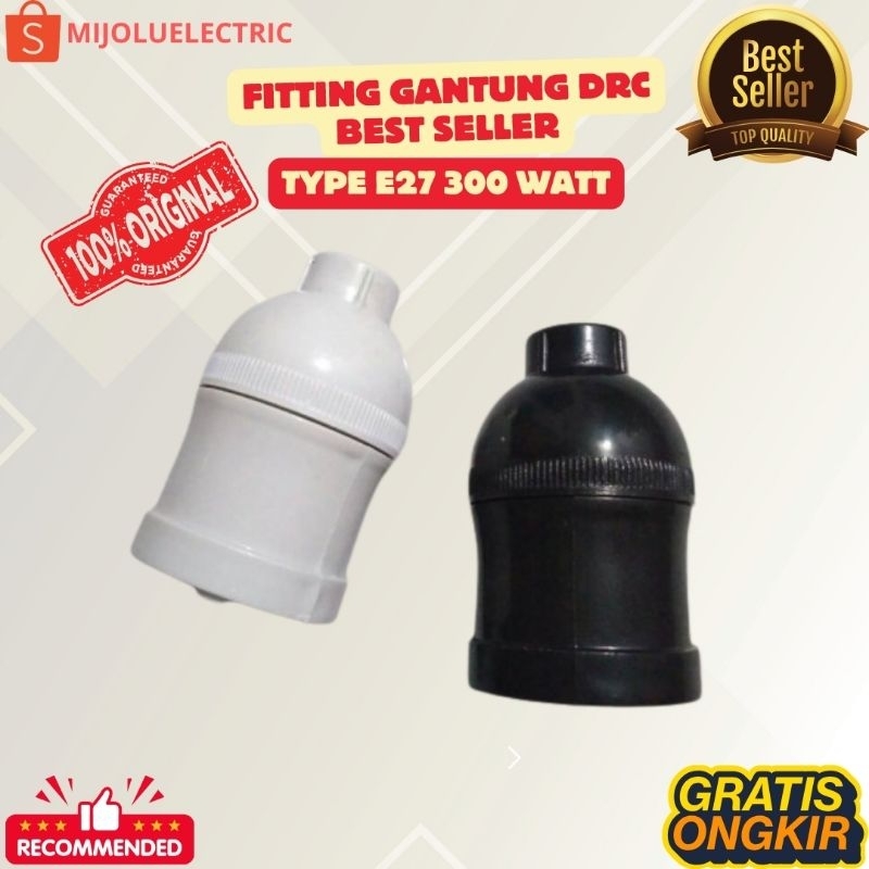 fitting gantung drc model broco /fitting gantung putih model broco /fitting gantung bakelit/fitting 