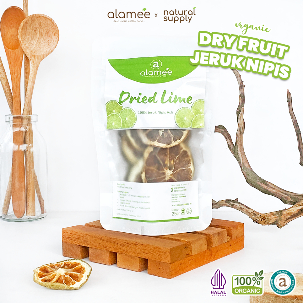 

ALAMEE Jeruk Nipis Kering Dried Lime Slice Tea Teh Herbal Buah Iris Organik 25gr