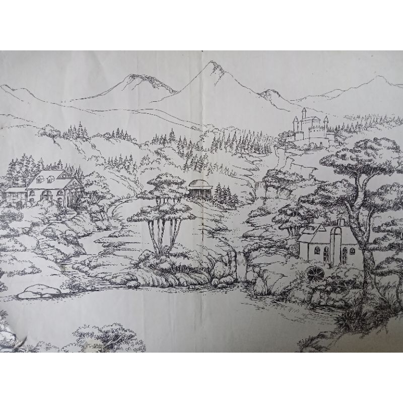 gambar desain relief,  taman,  batik, mural
