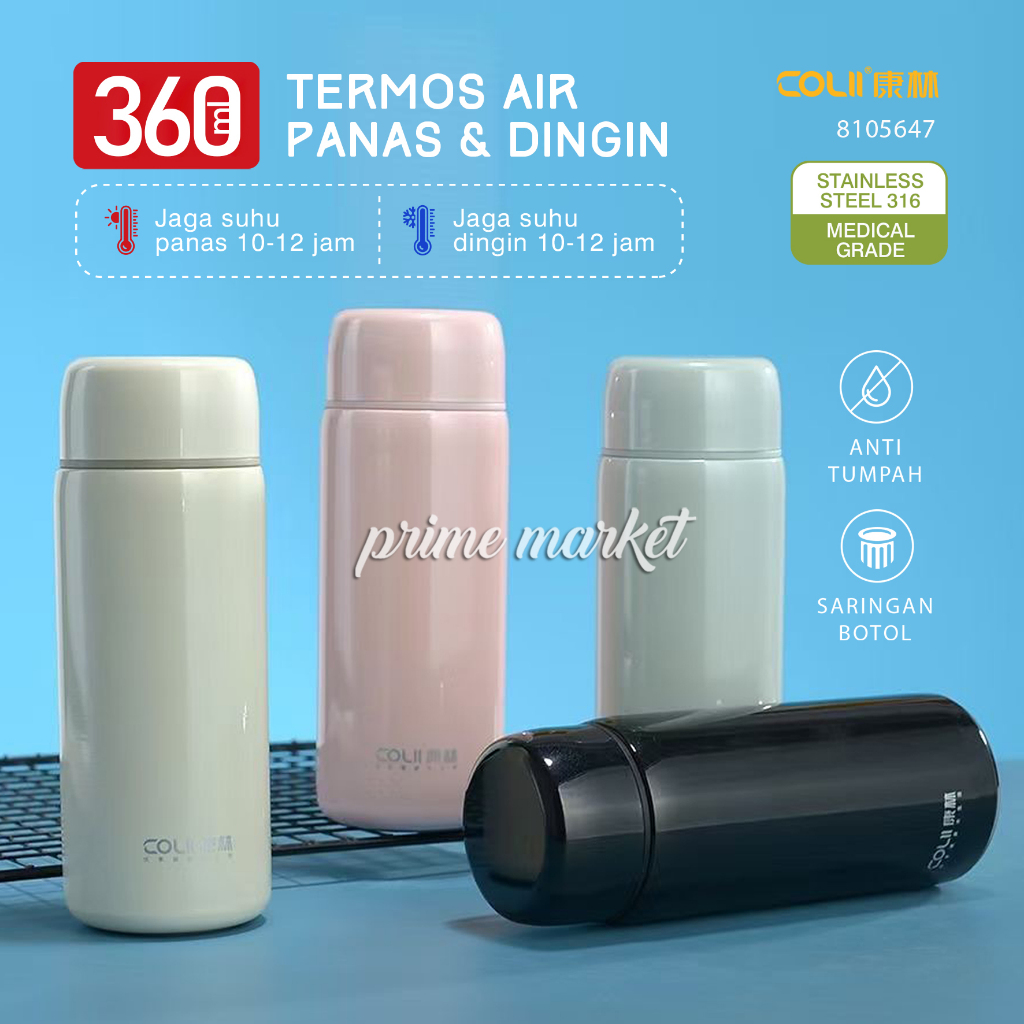 Termos Air Panas Termos Mini 360ml Thermos Air Panas Tremos Air Panas Dingin Colii (8105647) A240