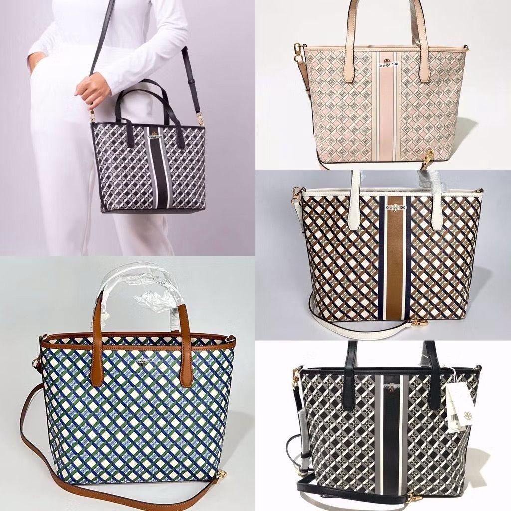 TAS WANITA TB GEO LOGO MINI ZIP TOTE ORIGINAL