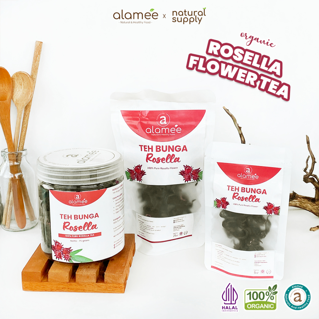 

Teh Bunga Rosella Tea Siap Saji Seduh Sehat Organic Organik Herbal Alami Teh Seduh
