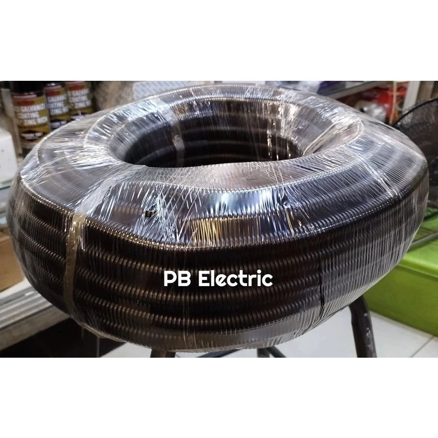 Flexibel Conduit PVC Belah 25 mm / Fleksibel Conduit PVC Belah 25 mm Warna Hitam
