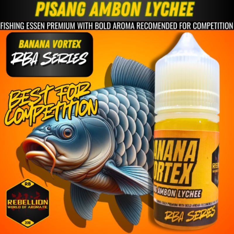 ESSEN REBELLION - Essen Oplosan Pisang Ambon Lychee BANANA VORTEX / Essen Oplosan Premium Pisang Amb