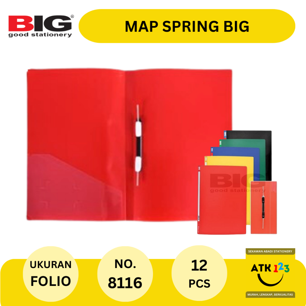 

Spring file big/map ukuran F4 cover Tebal