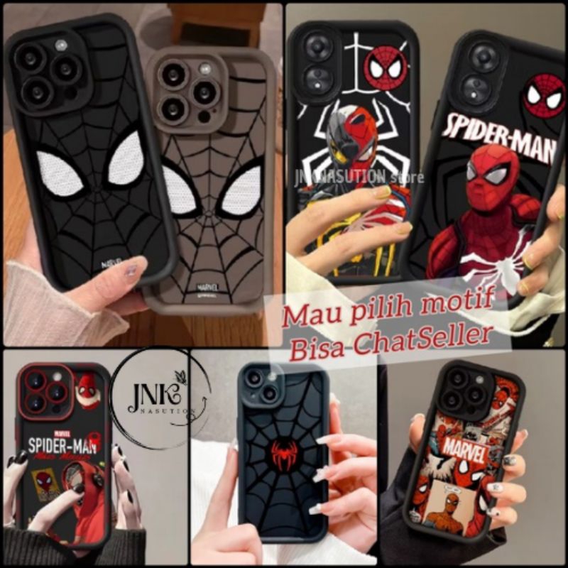 CASING IPHONE COWOK MARVEL SPIDERMAN FOR IPHONE XR, IP 11, 12 PROMAX, 15 PROMAX