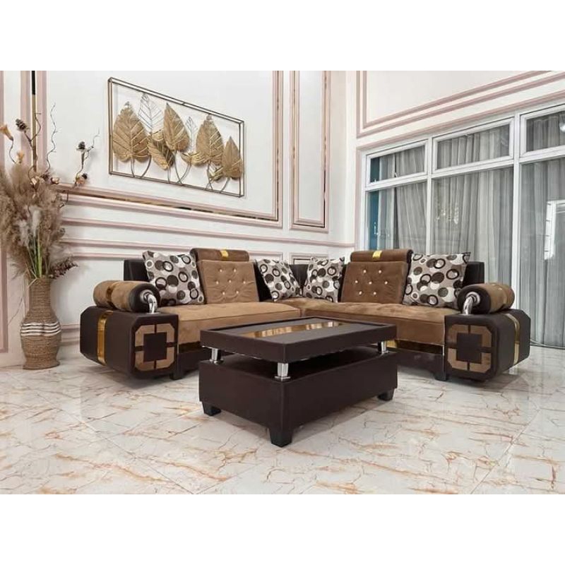Sofa Ruang Tamu Minimalis Satu set Meja