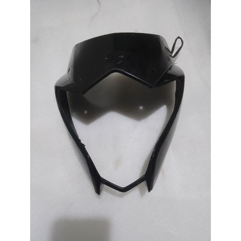 cover batok lampu depan set visor hitam satria Fu Fi injeksi original SGP copotan