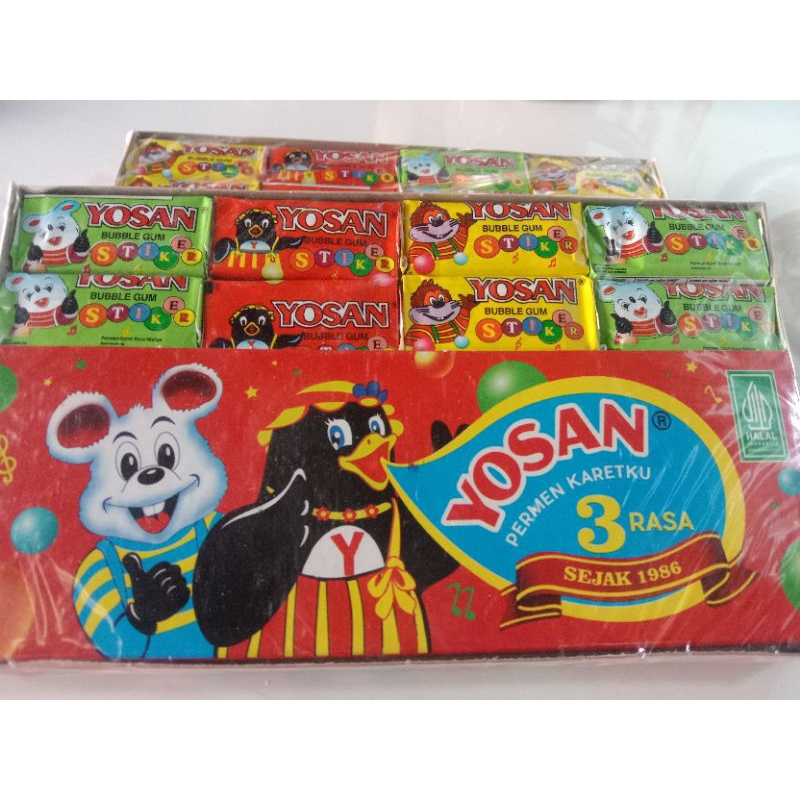 

Yosan permen karet 3rasa isi 60pc