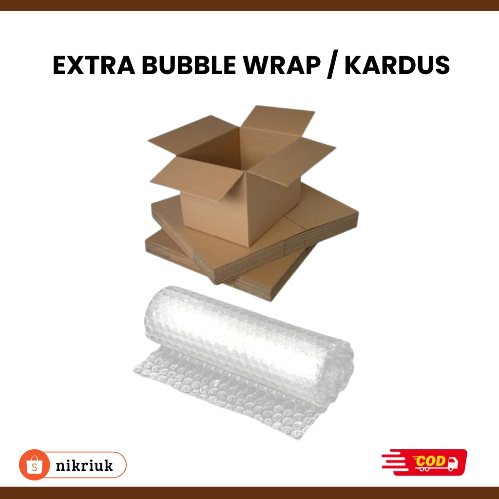 

Packing Aman Tambahan Kardus Dan Bubble Wrap