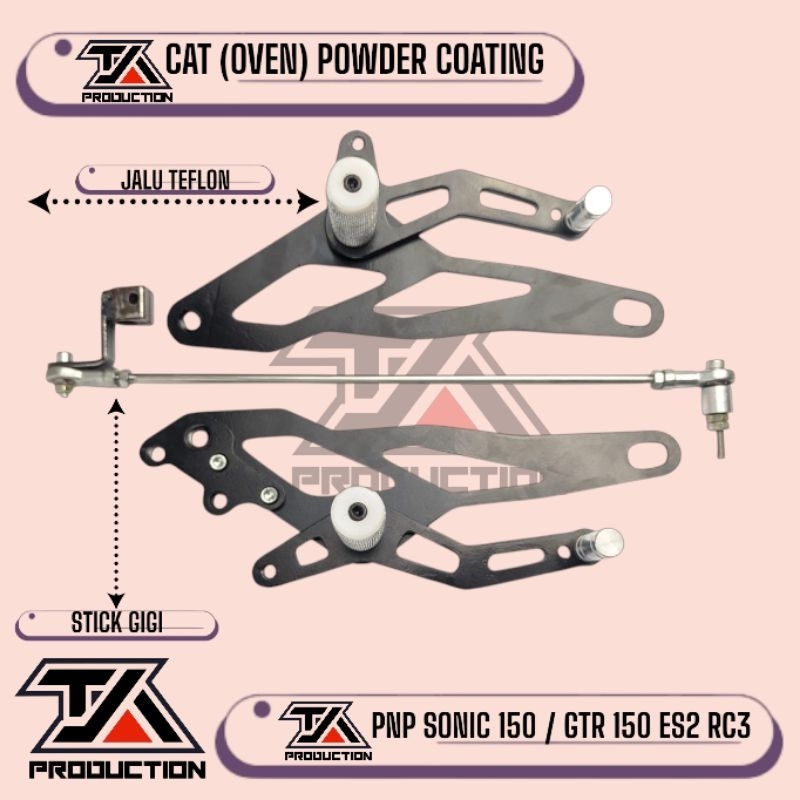 Underbone UB custom Honda Sonic 150R / Honda GTR 150  Nukan RCB ES2 RC3 Stick pustep footstep Underb