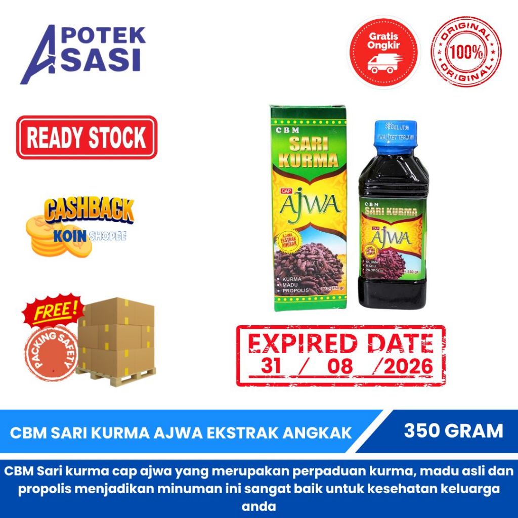 

CBM SARI KURMA CAP AJWA EKSTRAK ANGKAK 350 GR