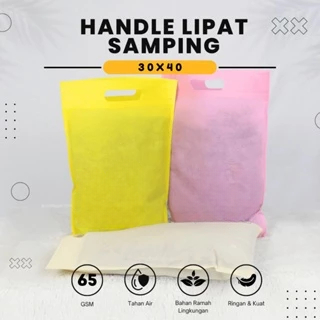 

Tas Spunbond Oval Ukuran 30X40 Goodiebag Laken Tebal Polos