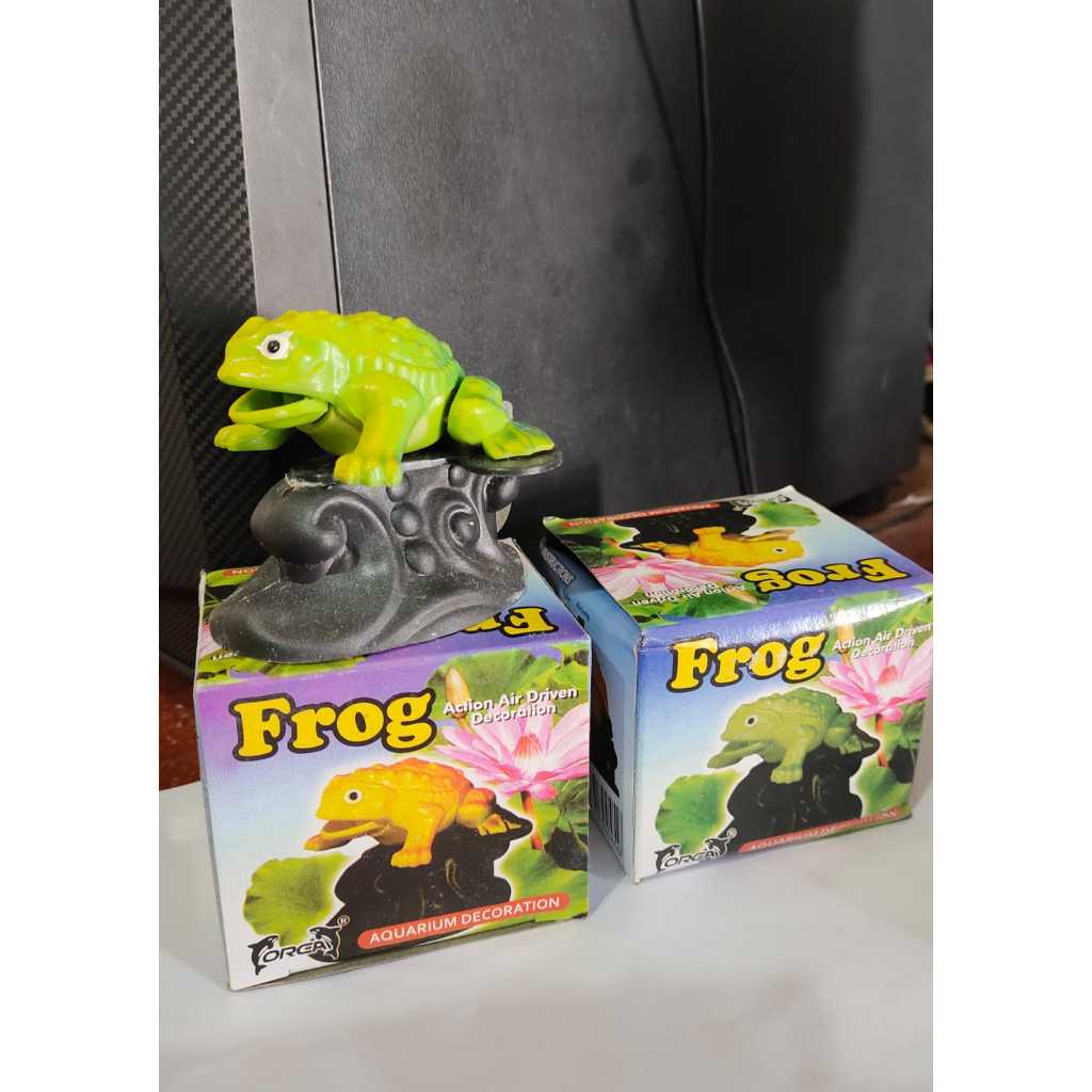Hiasan aquarium FROG MAINAN DEKORASI AQUARIUM