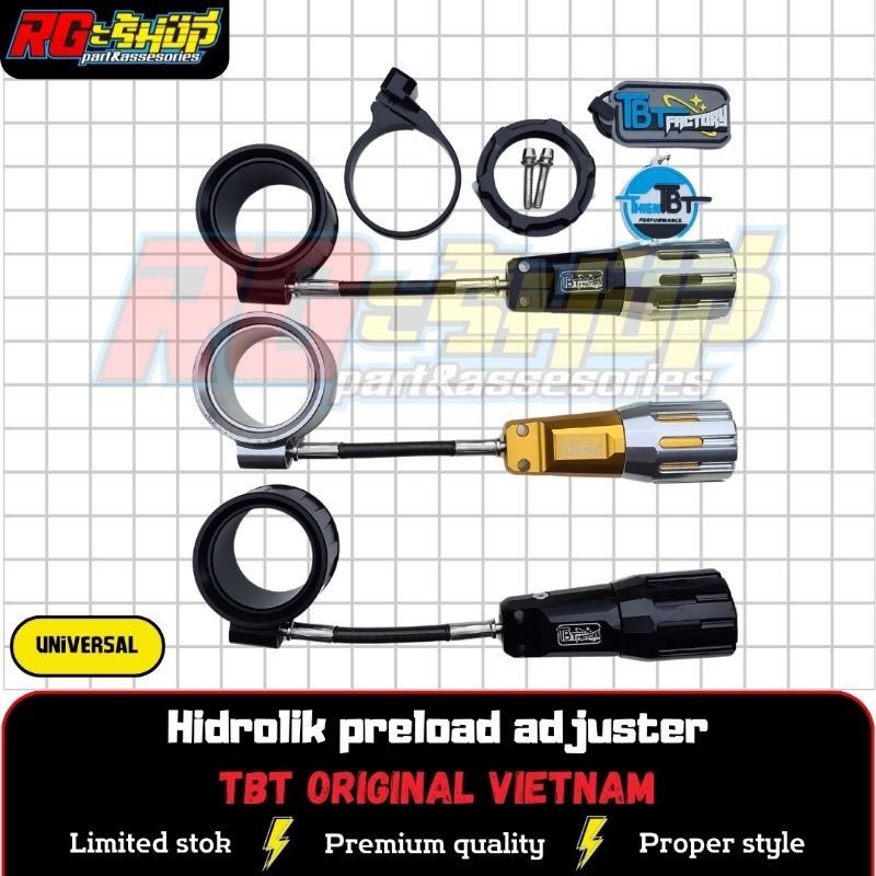 HPA Hidrolik Preload Adjuster Stelan Per Single Double Shock Shockbreaker Belakang TBT Original Viet