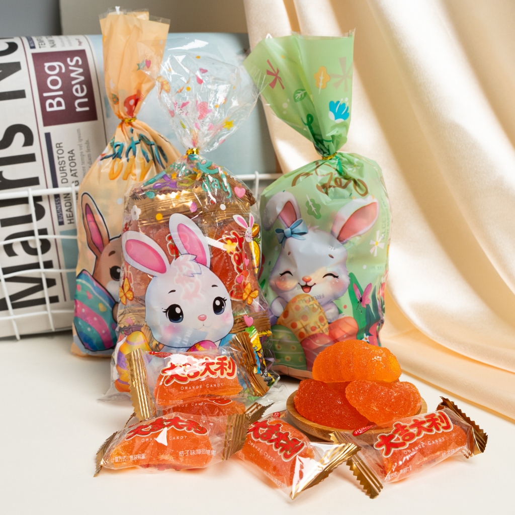 

Permen Gummy Rasa Jeruk Massal Bentuk Lucu Dibungkus Satu per Satu Orange Soft Candy