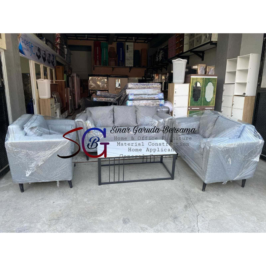 [BISA REQUEST WARNA] SOFA 123 MODEL MINIMALIS BERKAKI / SOFA TAMU
