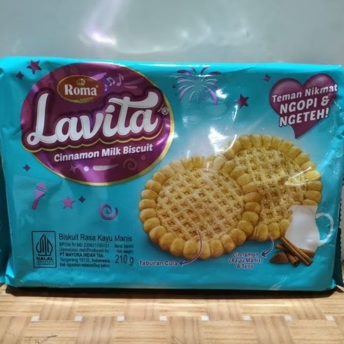 

Roma Lavita 210 gr Biskuit Rasa Kayu Manis ED FEB 26