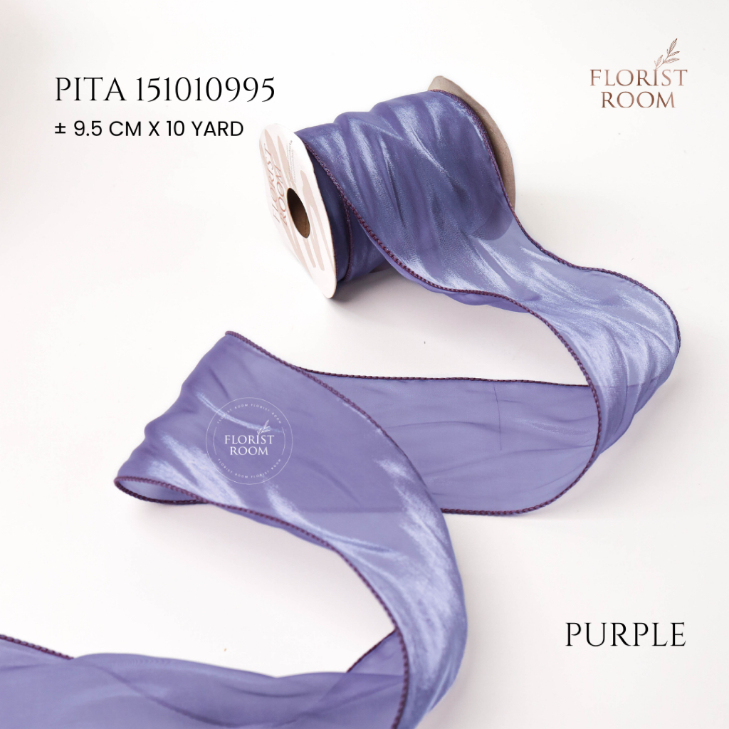 

Pita 151010995 - Organza Ribbon ±9.5cm x 10yard - Jumbo - Wedding Decoration