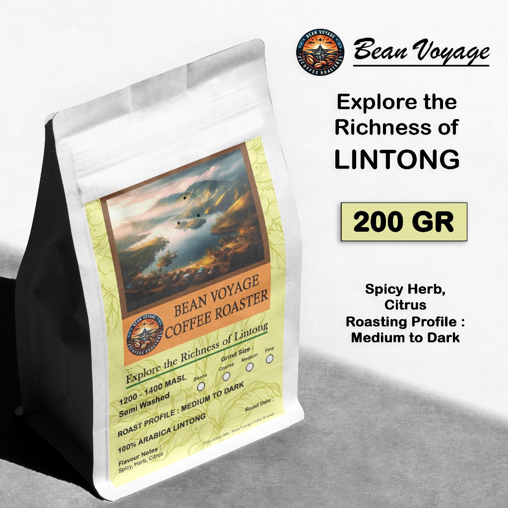 

Bean Voyage Hengsindo Kopi Arabika Lintong Grade 1 200gr – Biji/Bubuk Premium Fresh Roasted Coffee
