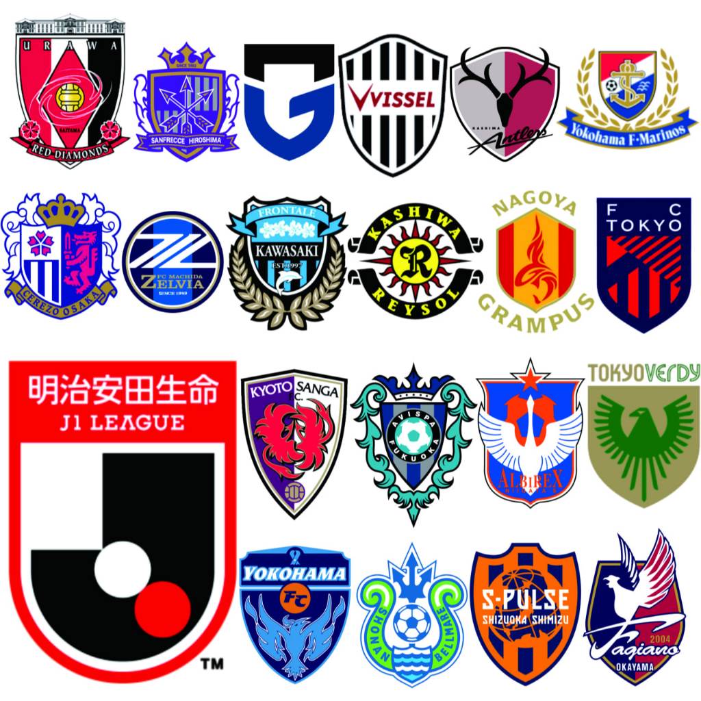 J1 LEAGUE / LIGA JEPANG KLUB SEPAKBOLA LENGKAP PATCH BORDIR LOGO EMBLEM EMBROIDERY