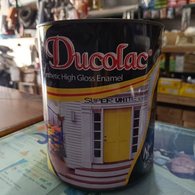 

Cat minyak ducolac 5kilo / cat minyak kayu dan besi / cat minyak kayu / cat minyak besi / cat minyak 5 kilo / cat ducolac SUPER WHITE