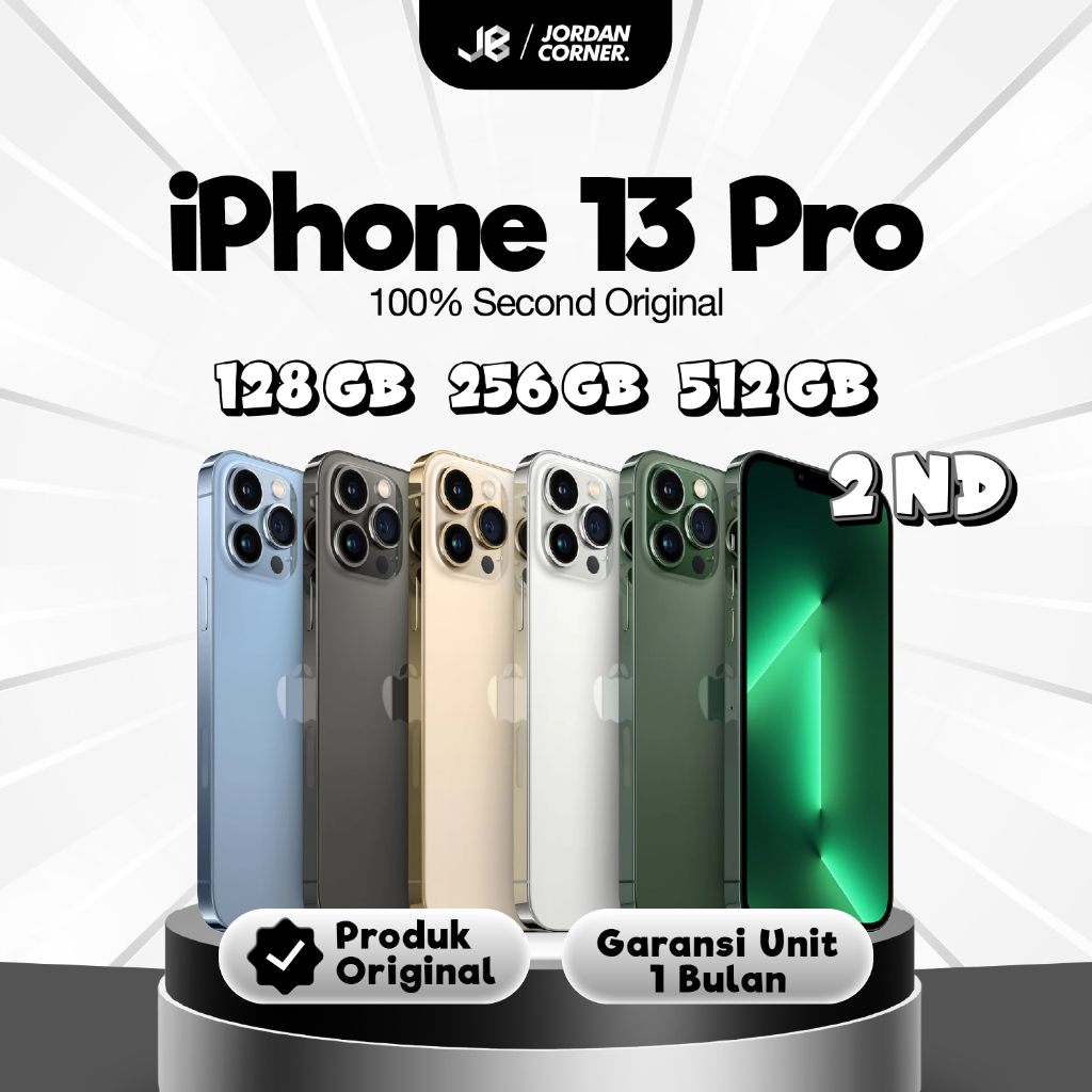 iPhone 13 Pro Second 128GB 256GB 512GB Bergaransi