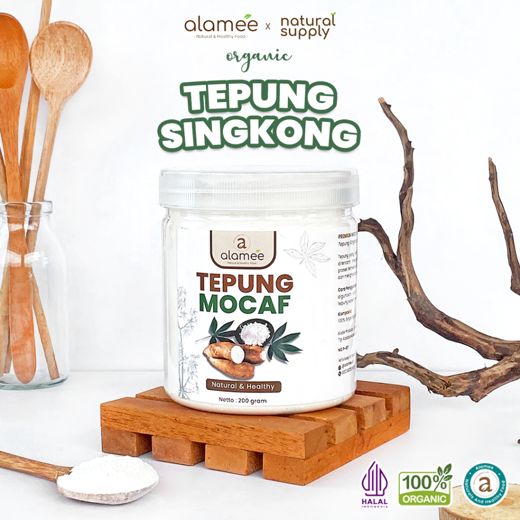 

ALAMEE Tepung Mocafine Gluten Free Tepung Singkong Sehat Rendah Gula High Fiber 200gr