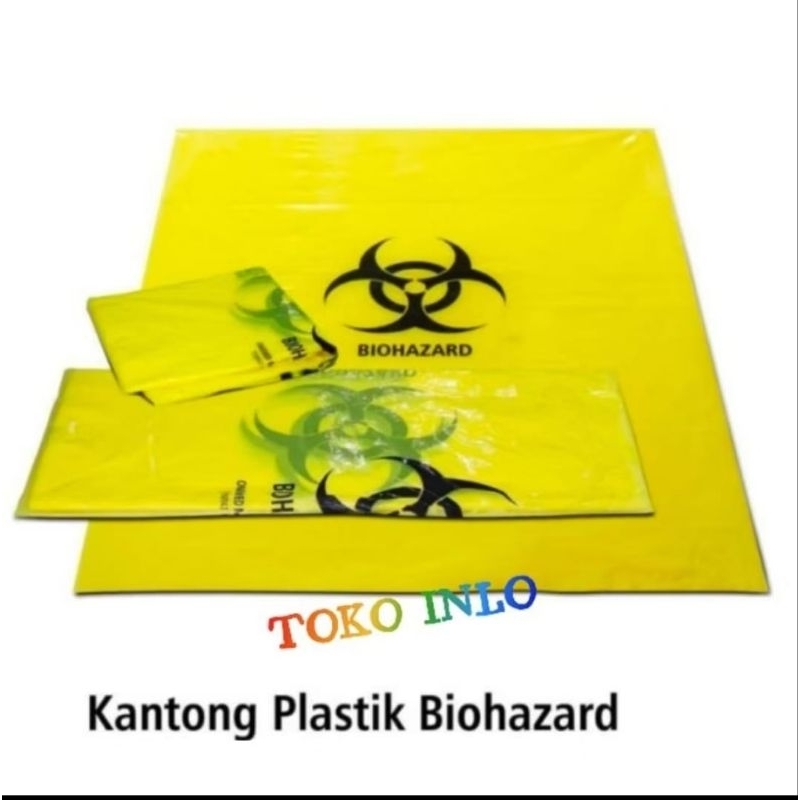 PER PCS Plastik Limbah Kuning/Plastik Biohazard 80x100/Plastik Biohazard 80x60 Per Pcs