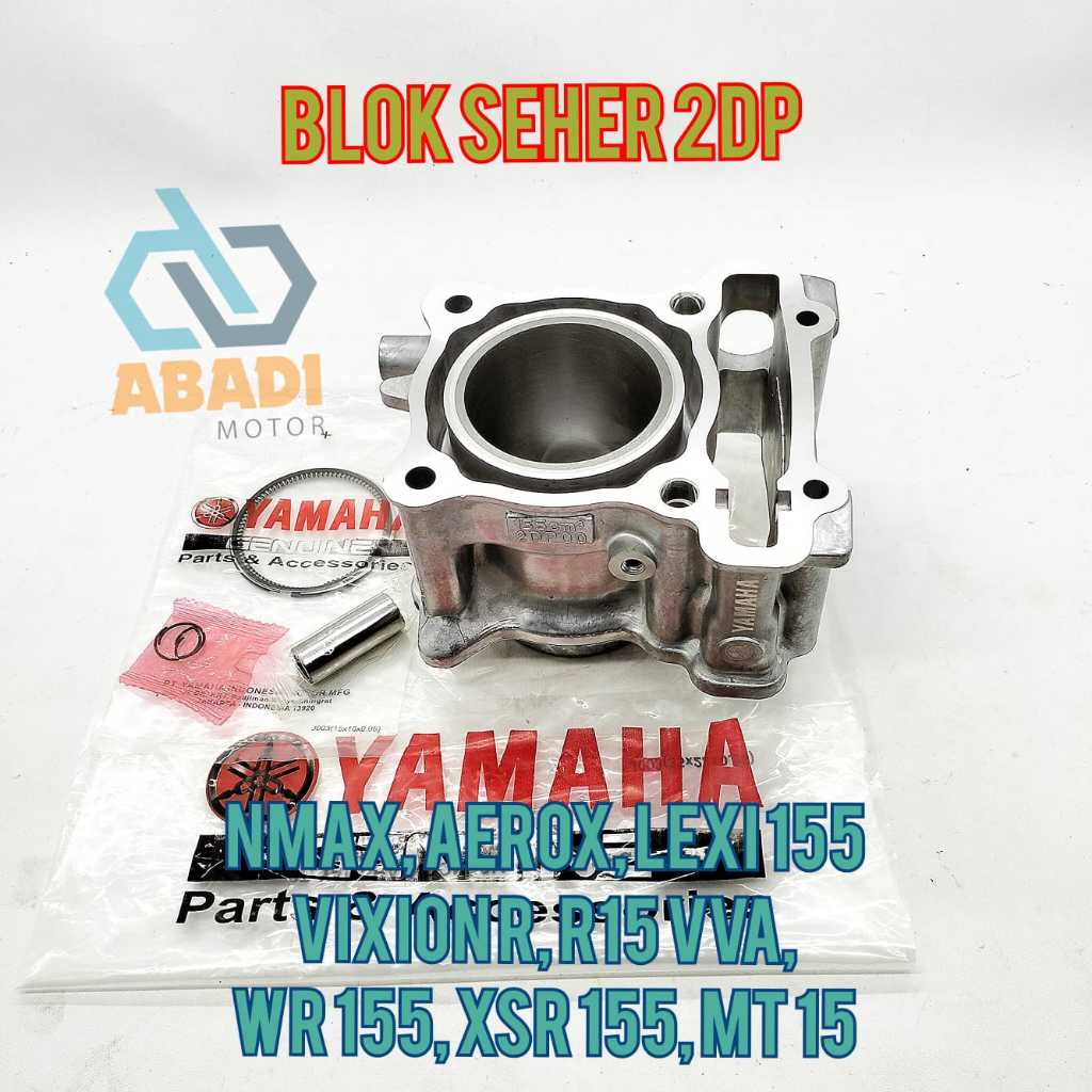 Blok Seher Set Ori Yamaha 2DP Nmax Old Aerox New Lexi Vixion R R15 VvA MT15 XsR 155 Cyelinder Bok Me