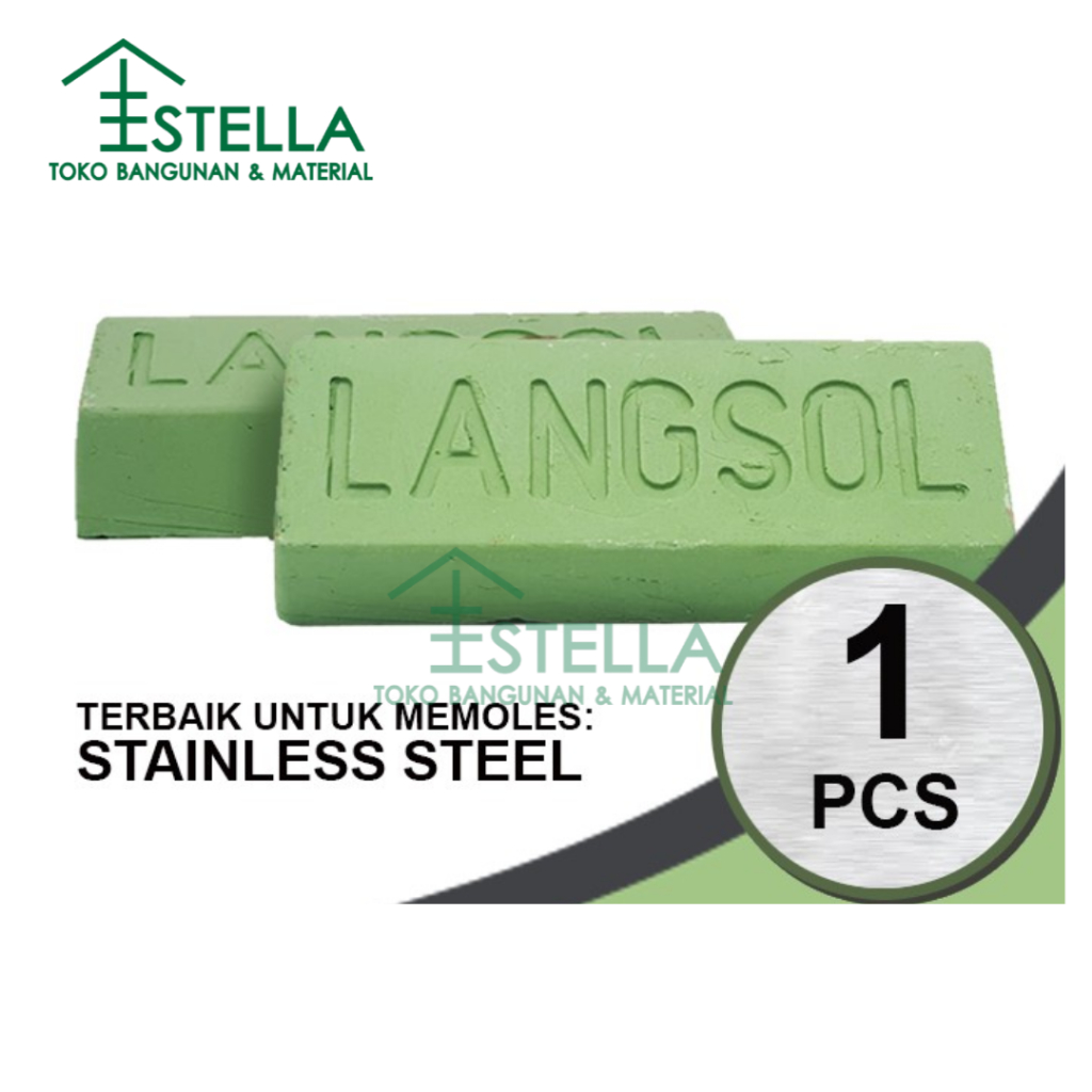 Langsol Batu Hijau Poles Kilat Original Jerman / batu poles langsol / watu ijo / batu hijau / langso