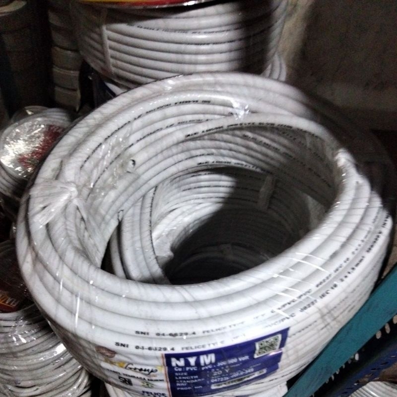 KABEL KAWAT TEMBAGA NYM 2x1,5 10Y TEMBAGA MURNI