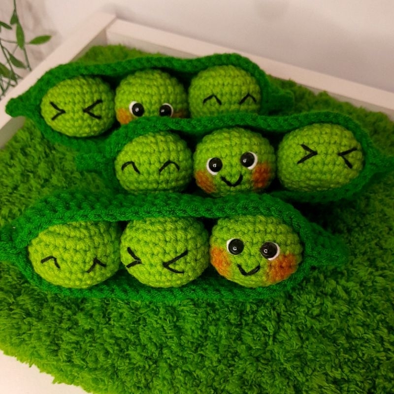 [RAYCROCHET]Amigurumi||Kacang Polong||Boneka Rajut
