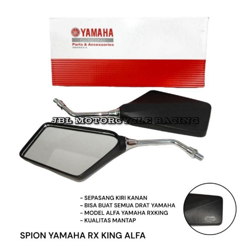 Kaca Spion Motor Yamaha RX KING MODEL ALFA SET KIRI KANAN Universal - Kaca Spion Motor Yamaha Rx Kin