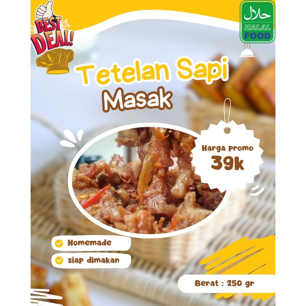 

Tetelan Sapi Sudah Dimasak – Premium Quality, Praktis & Lezat
